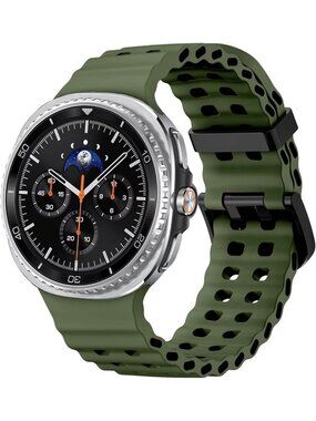 Unisex Army Green Analog Breathable Marine Replacement Samsung Galaxy Watch